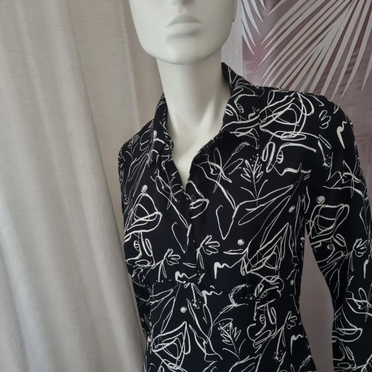 Nova Zara midi haljina 100% viskoza slika #4