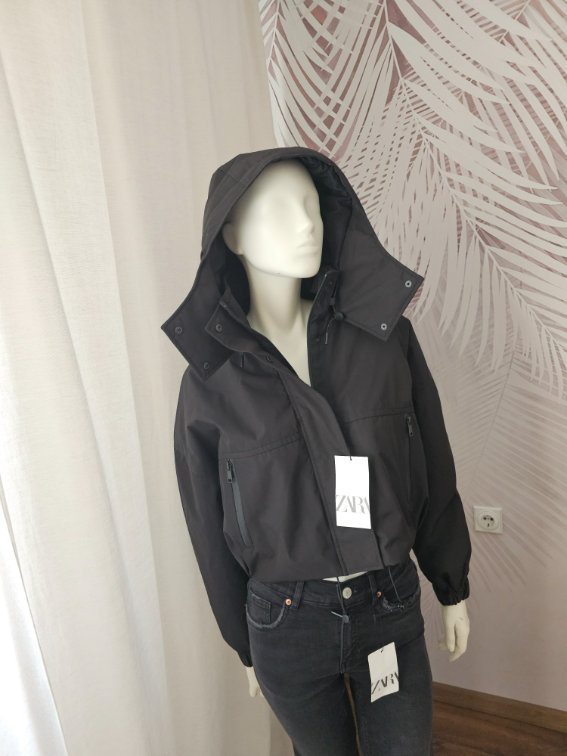 Nova Zara crna bomber jaknica slika #2