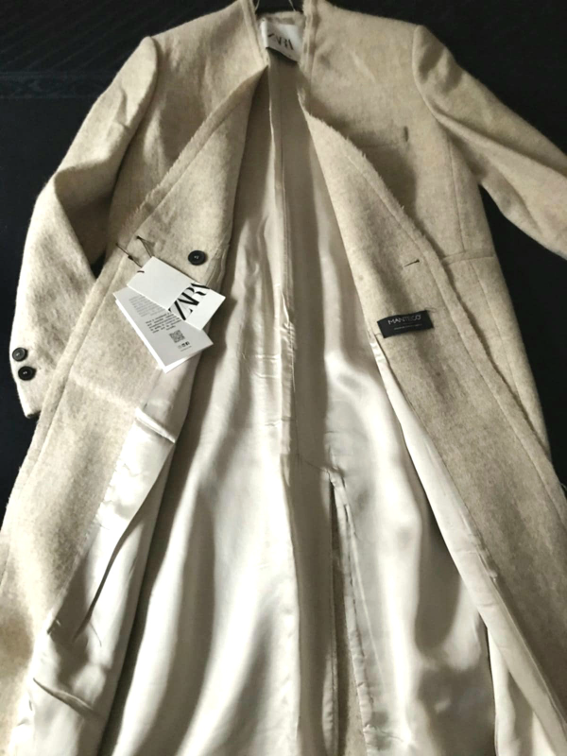 ZARA Manteco kaput 100% vuna.Novo. slika #2