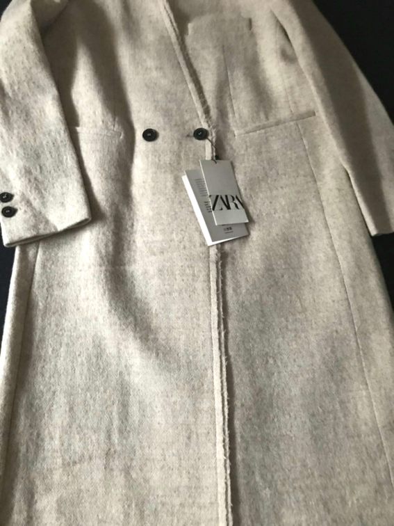 ZARA Manteco kaput 100% vuna.Novo. slika #3