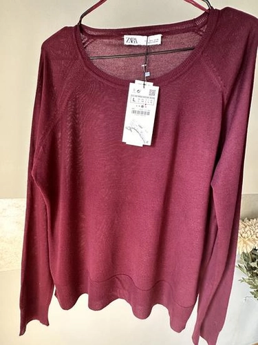 Zara fine knit sweater, L thumbnail #4