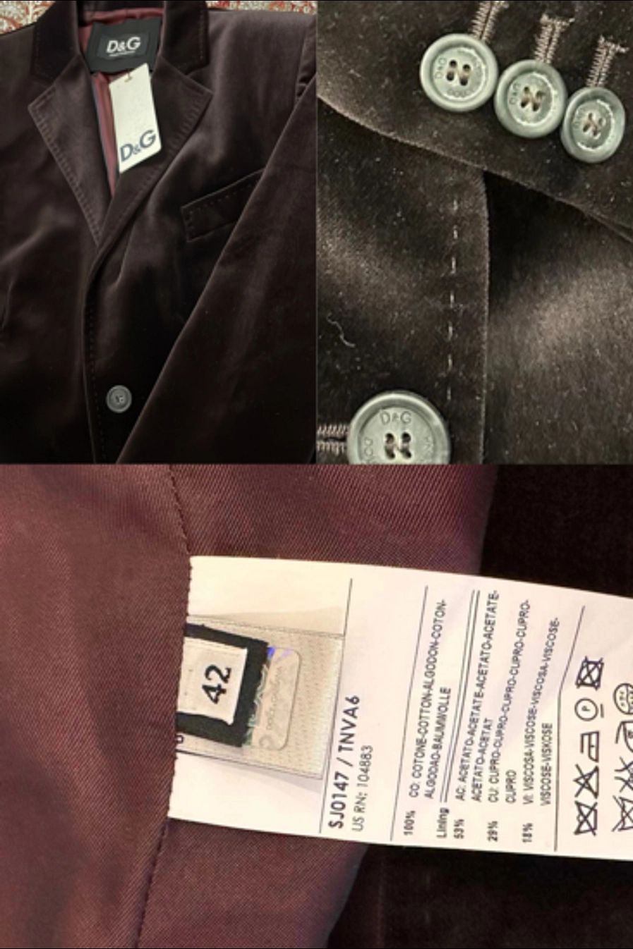 Dolce&Gabbana plis sako, 42 it slika #5