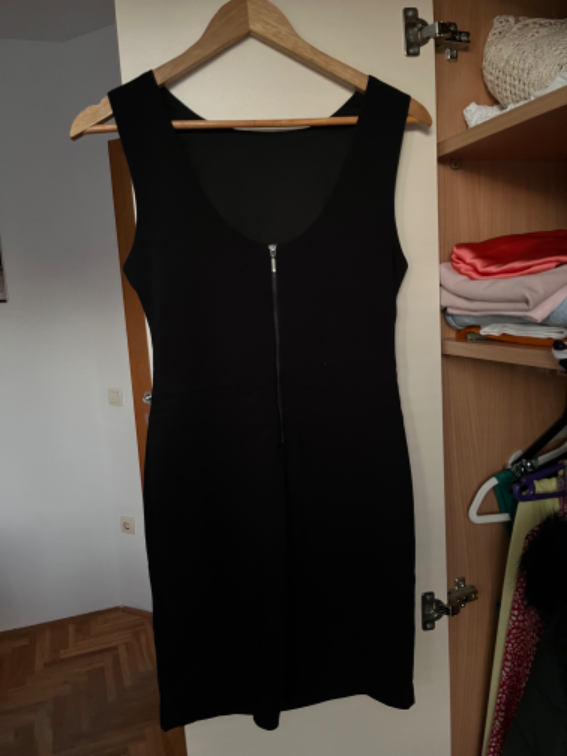 Zara crna haljina slika #2