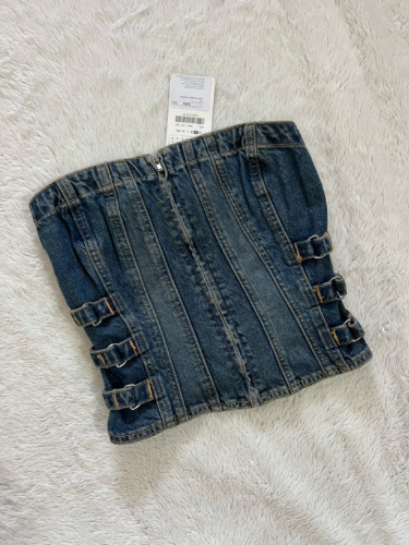 Zara novi teksas korset top S