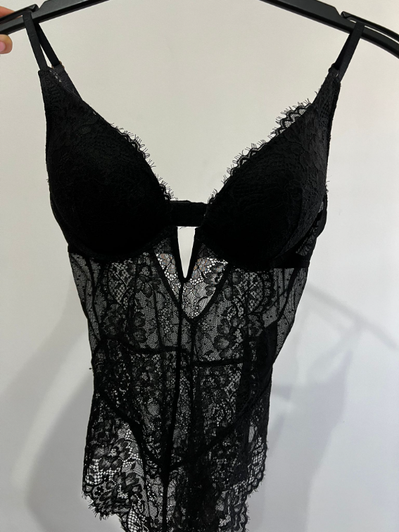 Novi H&M cipkani push up bodi S/M slika #1