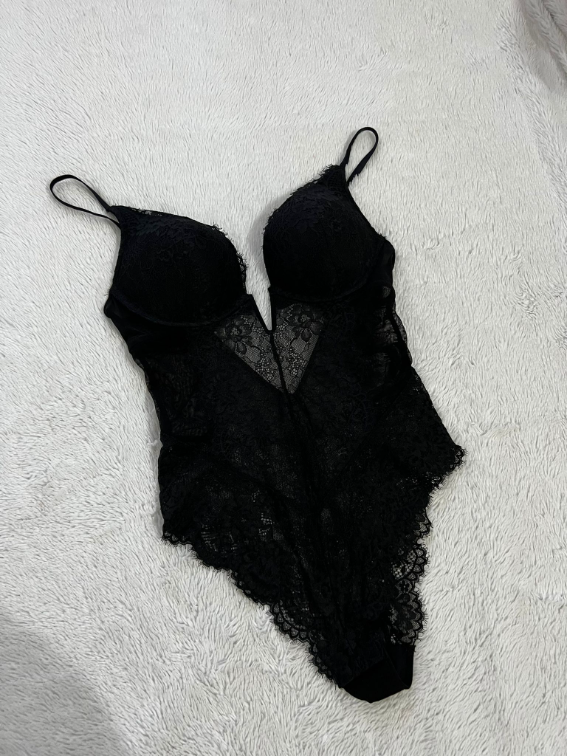 Novi H&M cipkani push up bodi S/M slika #2
