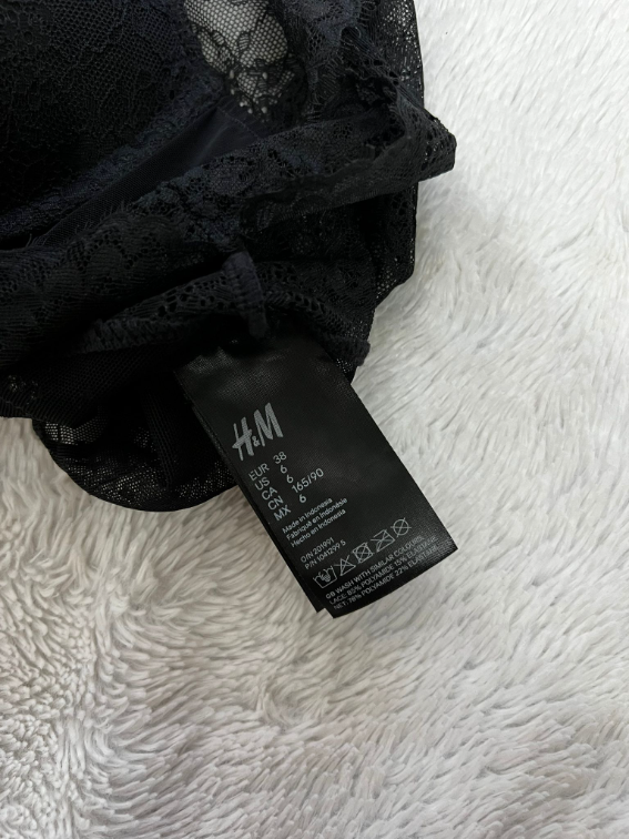 Novi H&M cipkani push up bodi S/M slika #3