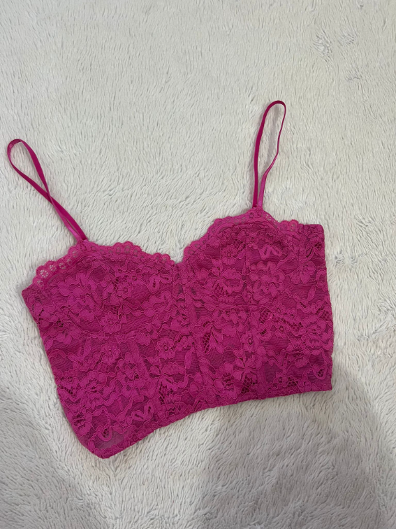 Zara pink cipkani korset S/M slika #1