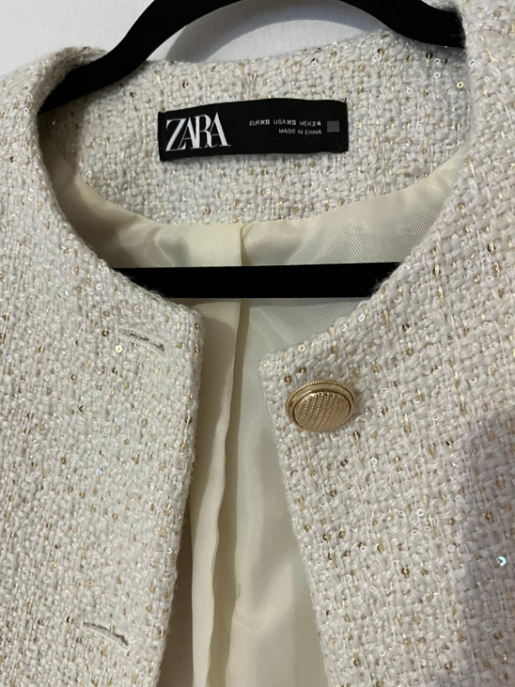 Zara sako sa sljokicama XS/S slika #5
