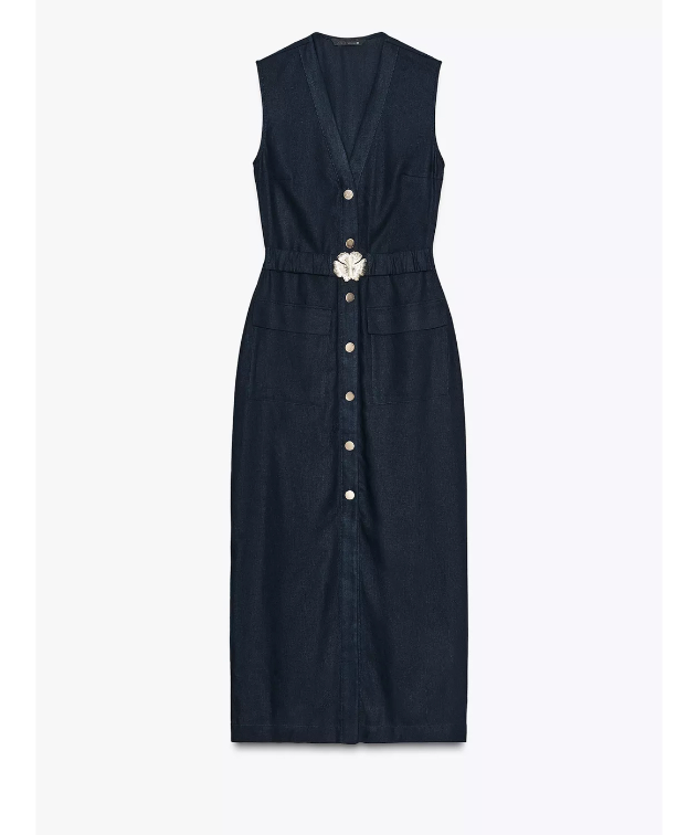 Zara lanena haljina novo M L XL slika #2