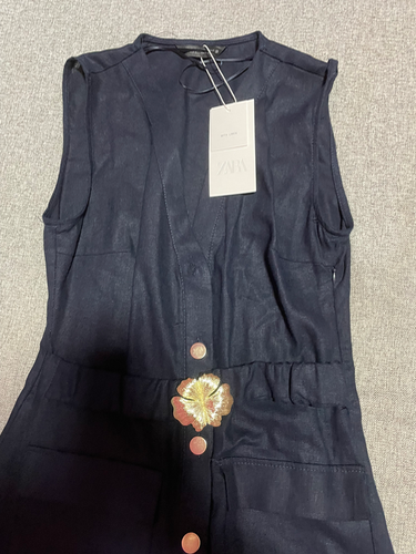 Zara lanena haljina novo M L XL