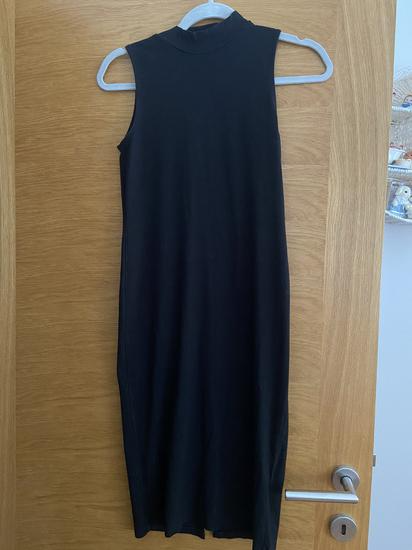 Midi crna haljina slika #2