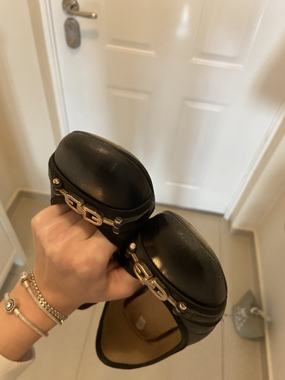 GEOX crne baletanke sa zlatnim detaljima slika #3