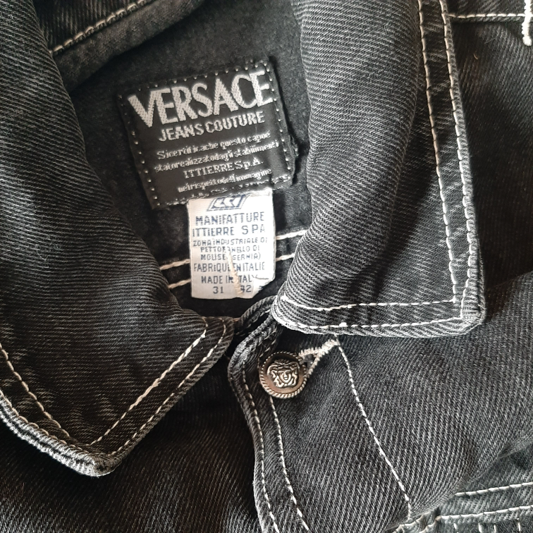 Versace vintage teksas jakna L slika #4