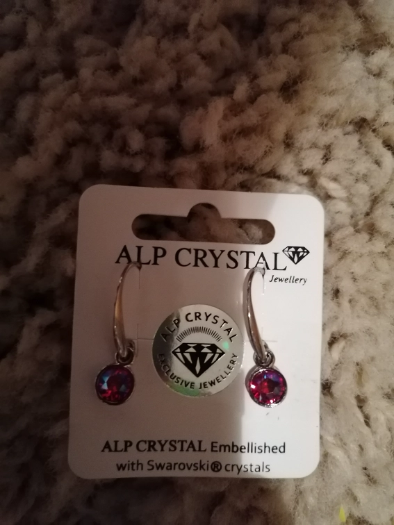Minđuše sa Swarovski kristalom slika #1