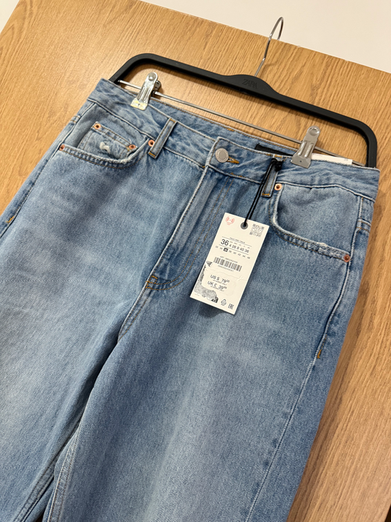 Zara iscepane farmerice slika #3