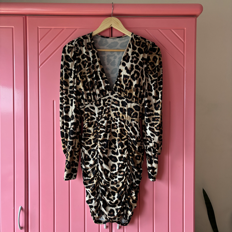 Leopard haljina Made in Italy slika #2