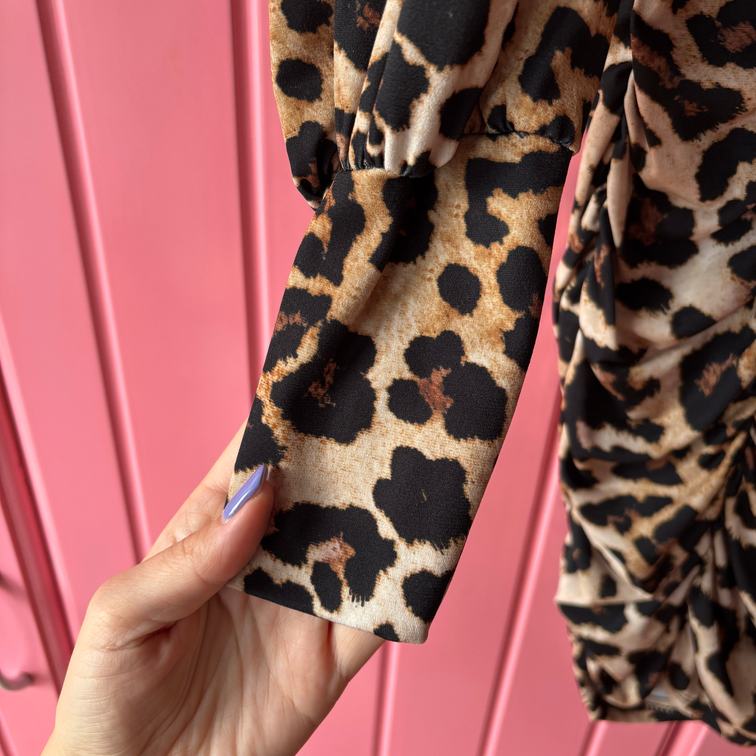 Leopard haljina Made in Italy slika #4