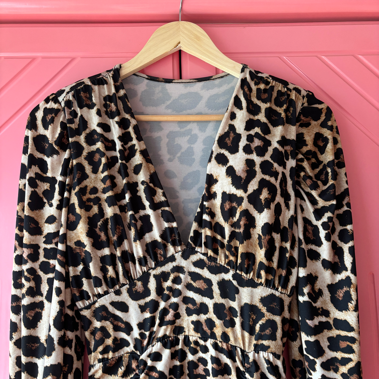 Leopard haljina Made in Italy slika #5