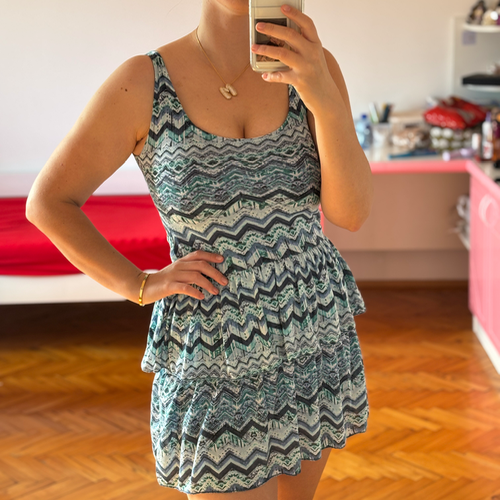 Plava mini haljinica