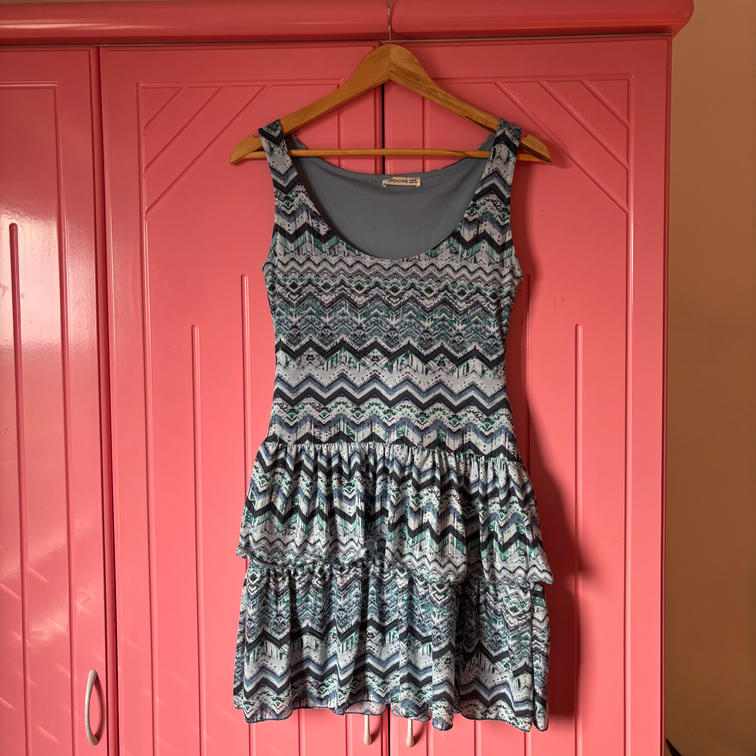 Plava mini haljinica slika #4