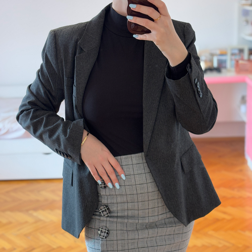 Zara basic sivi sako