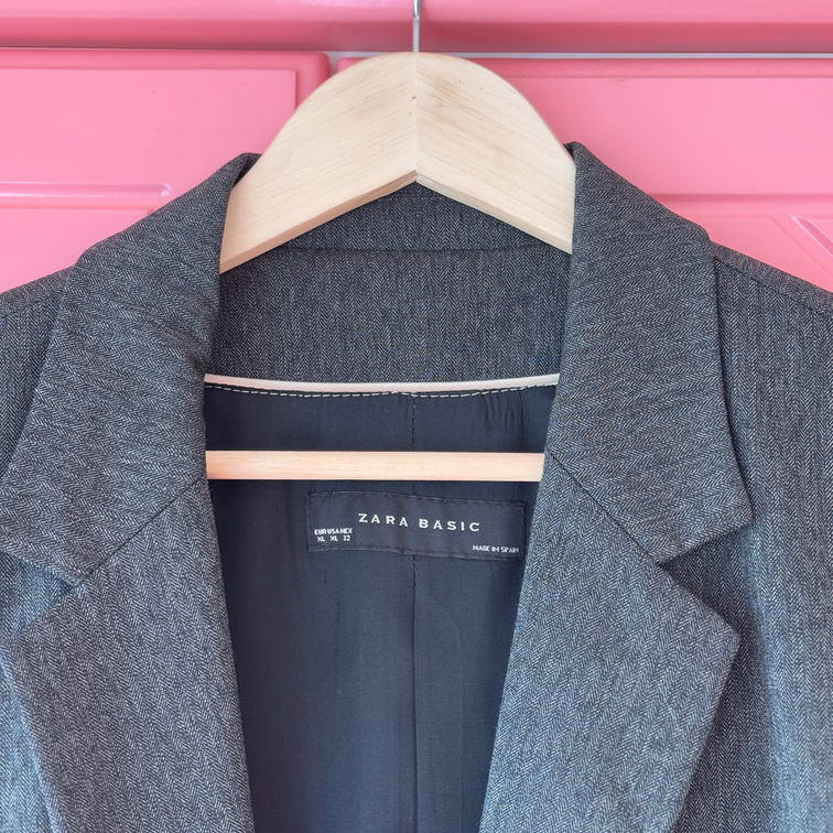 Zara basic sivi sako slika #5