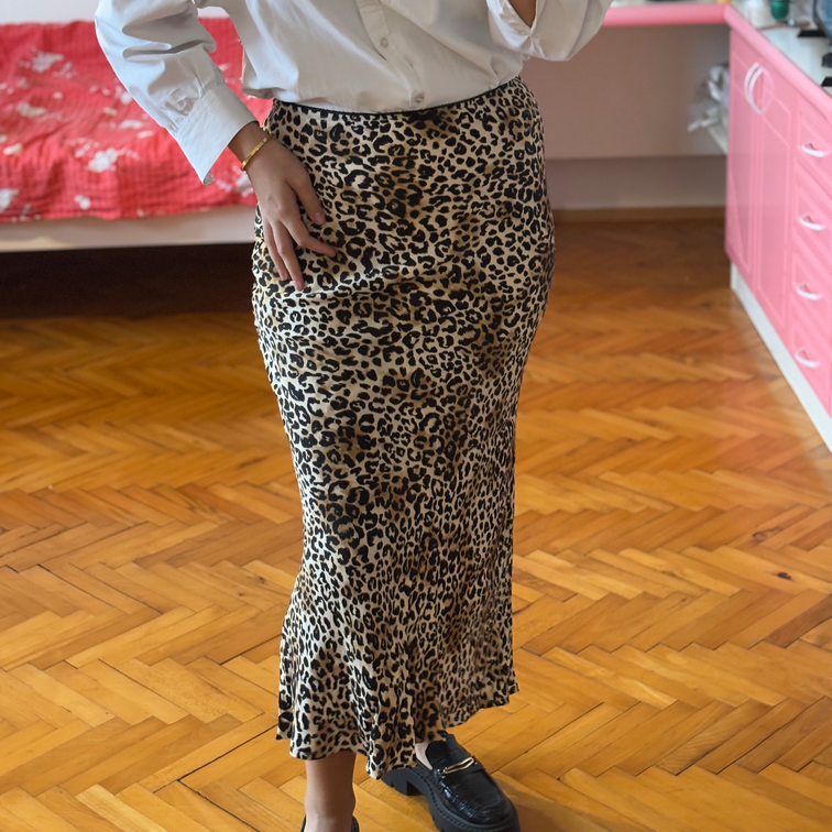 BERSHKA leopard suknja slika #1