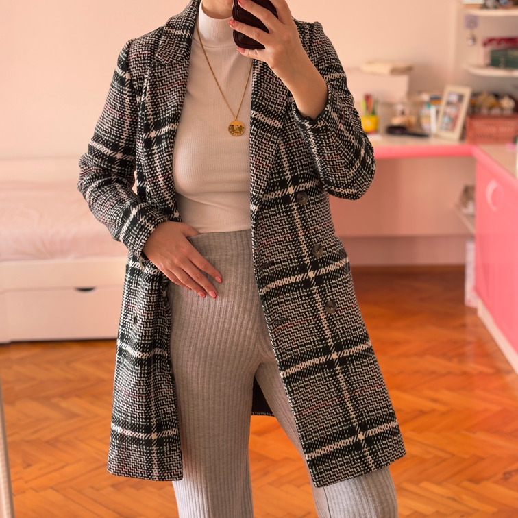 Sinsay karirani kaput slika #1