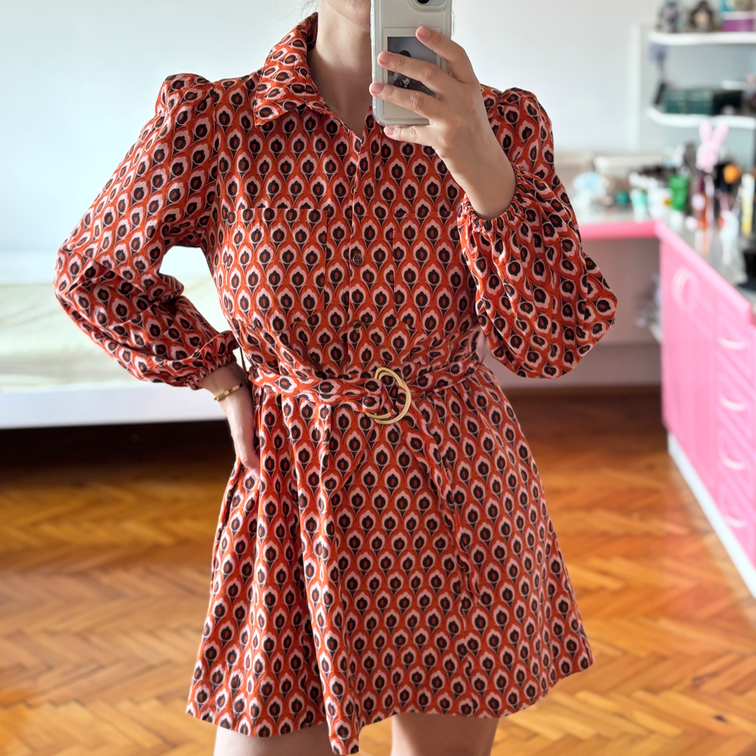 ZARA crvena mini haljina slika #1