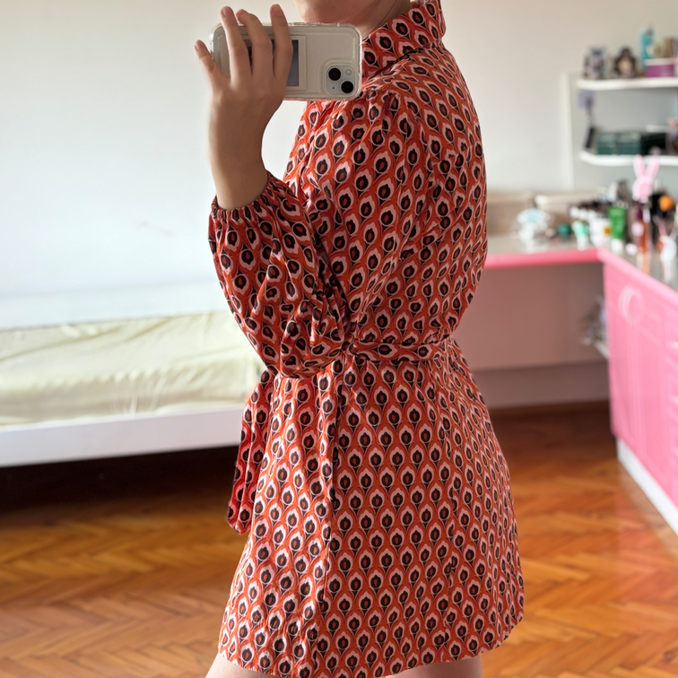ZARA crvena mini haljina slika #3