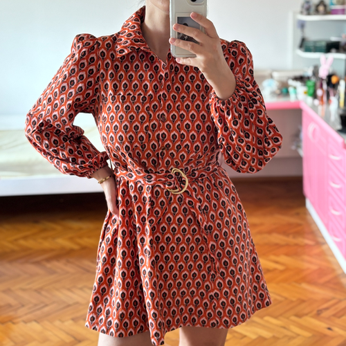 ZARA crvena mini haljina