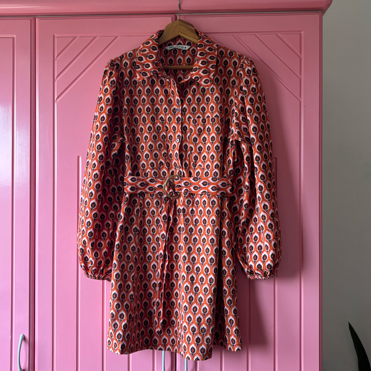 ZARA crvena mini haljina slika #4
