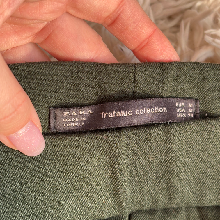 ZARA Trafaluc zelene pantalone slika #5