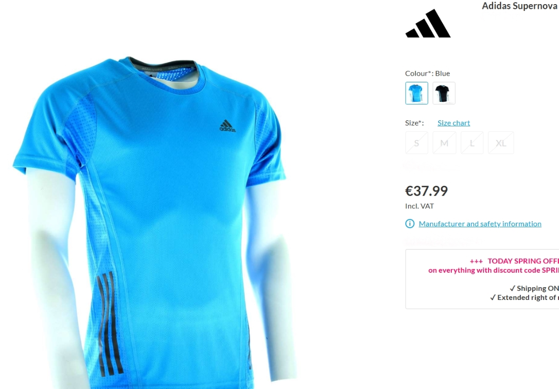 ADIDAS Supernova Climalite majica - XL slika #2