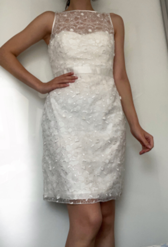 čipkana bela haljina NOVO