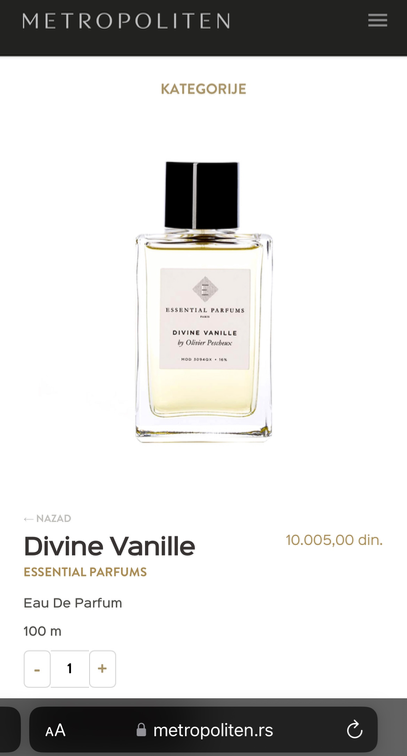 Essential parfums set Divine vanille NOVO slika #4