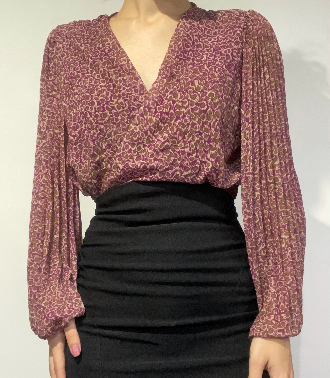 Nova elegantna bluza sa širokik rukavima slika #1