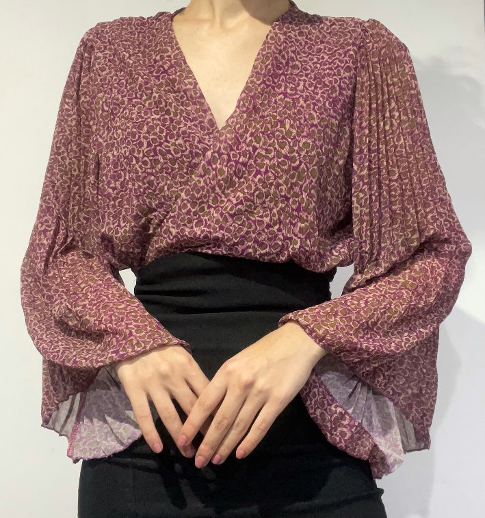 Nova elegantna bluza sa širokik rukavima slika #2