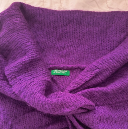 Ljubičasti kratak dzemperić Benetton S