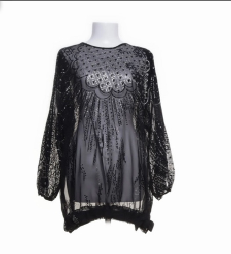 GIVENCHY vintage transparentna haljina, kristali