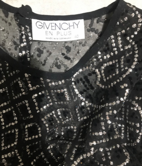 GIVENCHY vintage transparentna haljina, kristali slika #5