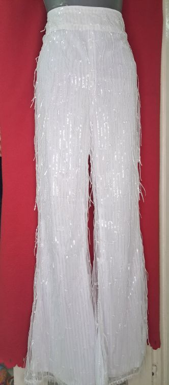 Boohoo bele pantalone slika #4
