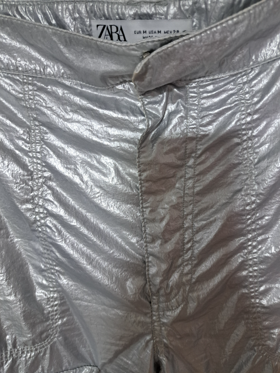 Zara cargo shinny pants slika #4