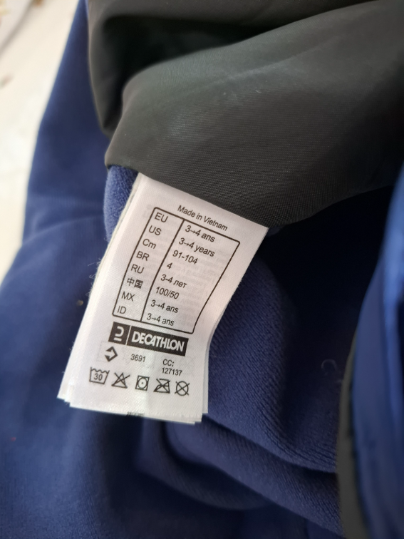 Ski pantalone za dečaka 92-98-104 Dechatlon slika #3