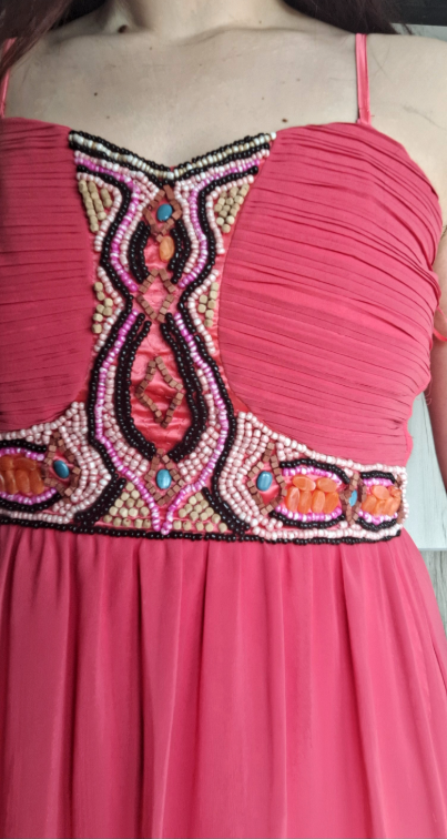 Roze Maxi Haljina slika #4