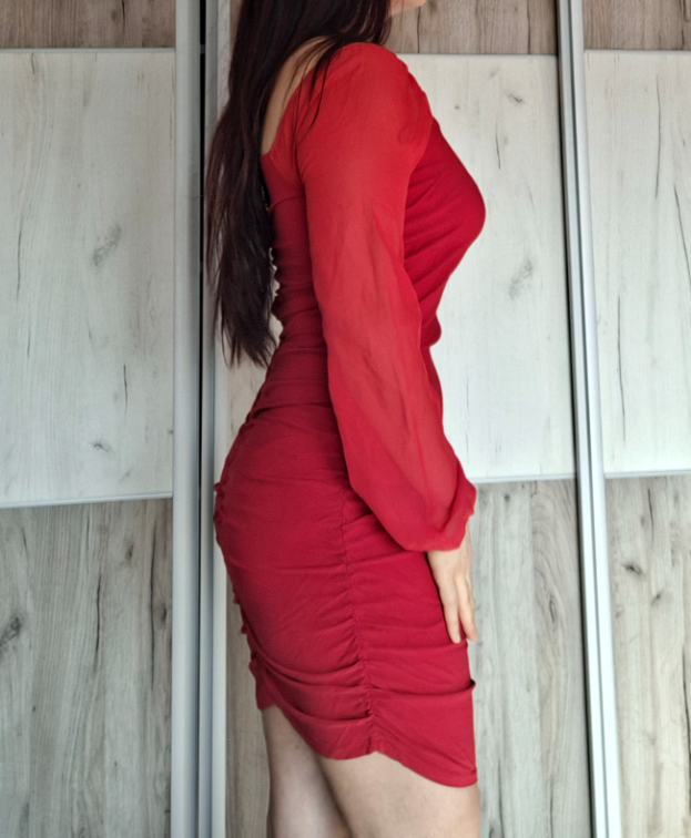 🌹Romanticna Crvena Haljina🌹 slika #2