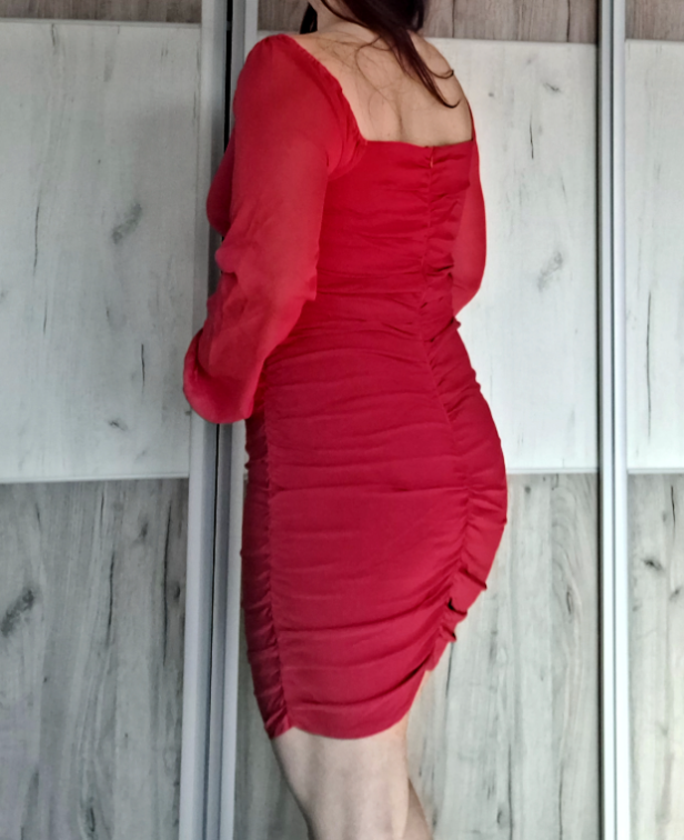 🌹Romanticna Crvena Haljina🌹 slika #3