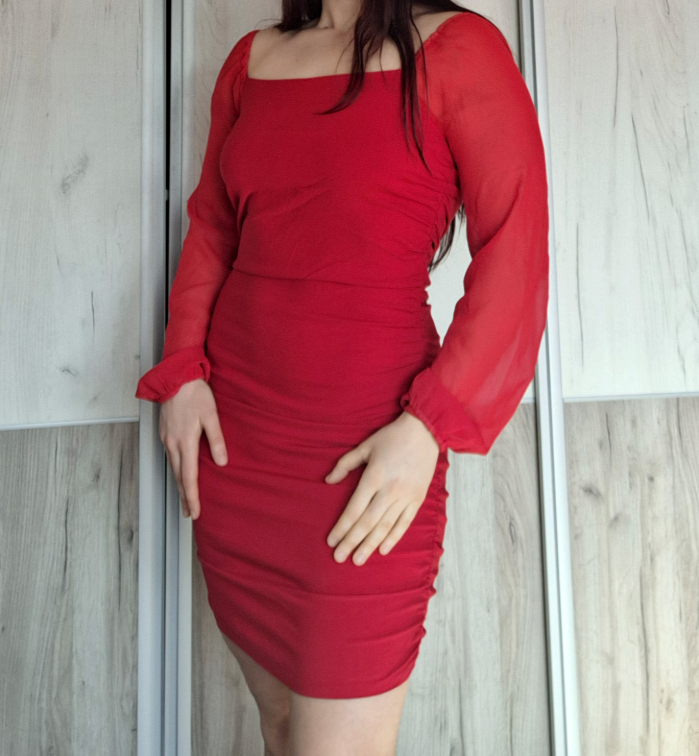 🌹Romanticna Crvena Haljina🌹 slika #1