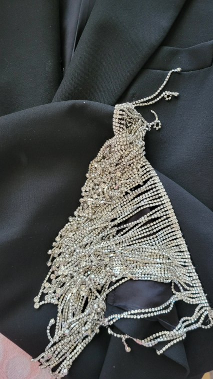 Zara limited sako haljina sa kristalima  slika #3